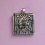 Postage Stamp Pendant - Mary