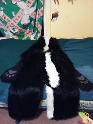 back part of skunk outfit. did you see the tail?