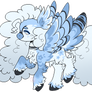 open // blue skys birb