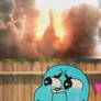Gumball cries the death of the Brachiosaurus