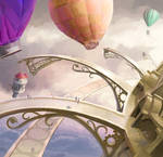 WIP Balloon City by heteroerectus