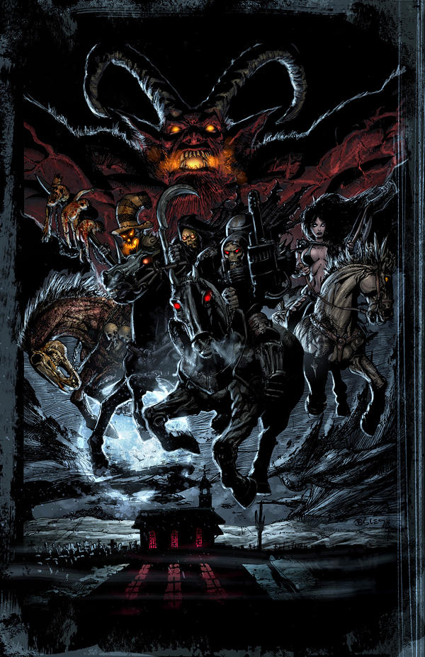 The 4 Horsemen of the Apocalypse Preview 16 by chadf