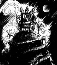 Drawlloween Day 7: Haunted House