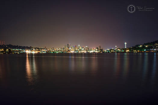 Seattle Sklyline At Gas Works Park Viewpoint