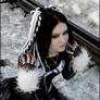 black and white cyber goth