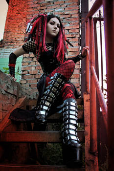 Black and Red Cybergoth