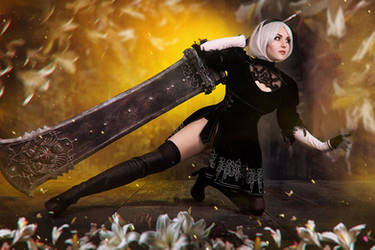 2B cosplay (Nier: Automata)