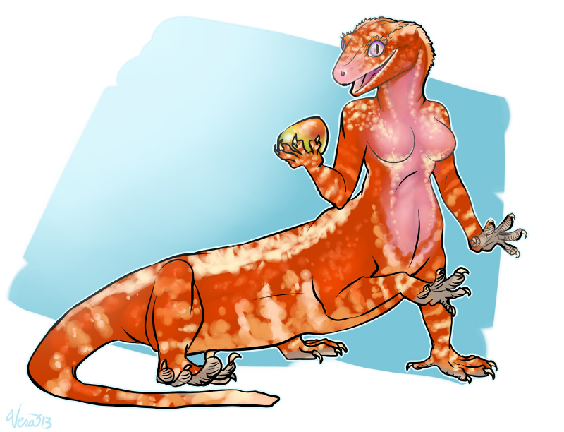 Red Harlequin Crested Gecko Taur