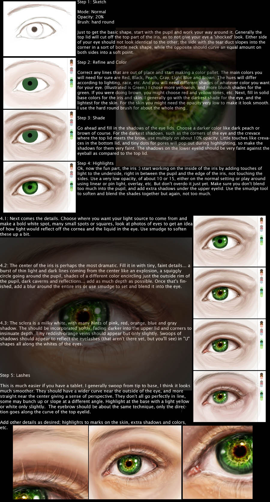 Realistic eye tutorial
