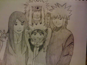 Naruto with his family