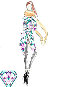 fashion design in watercolor 01