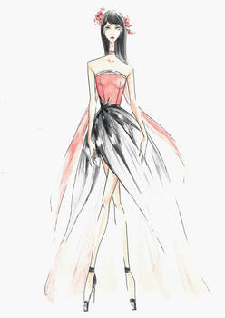 fashion design in watercolor 03