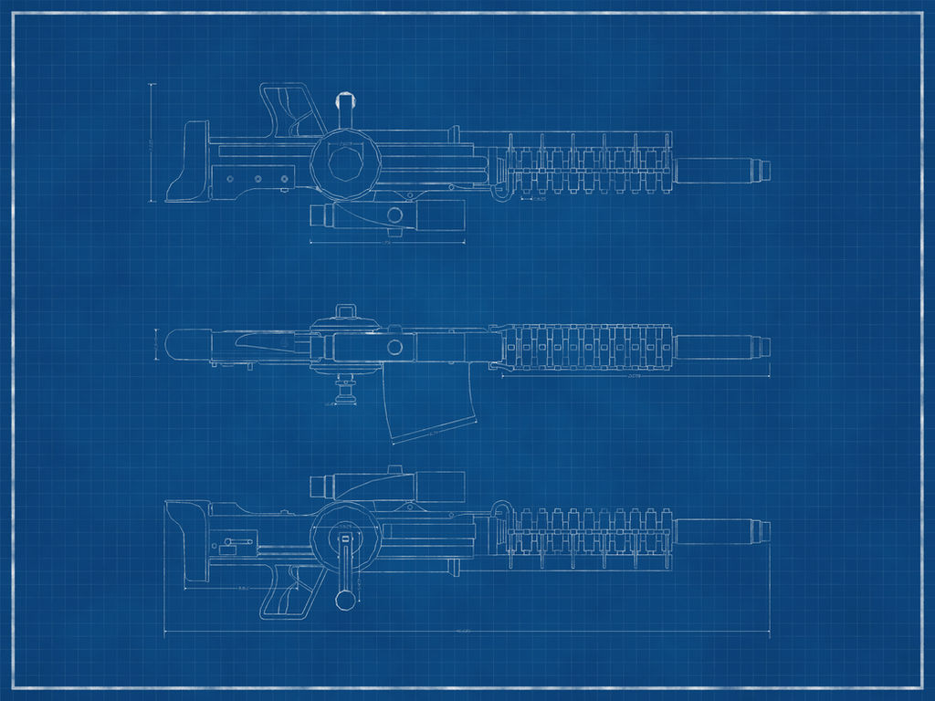 Gauss Rifle Blueprint Gauss Rifle Blueprint by Milky-Shakester on DeviantArt
