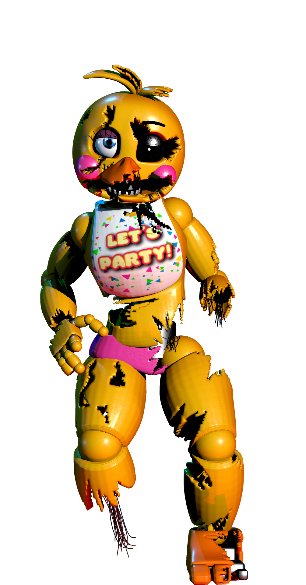 Withered Chica Full Body PNG by BrussPictures on DeviantArt