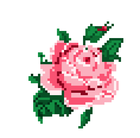32 Bit Rose 8-Bit Rose by XeldaRose on DeviantArt