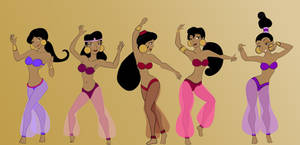 COM Aladdin Harem girls