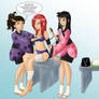 COM Hitomi, Sayumi and Emily