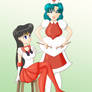 COM Sailor Mars and Amy drumming