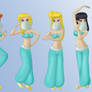 COM mermaids as harem dancers