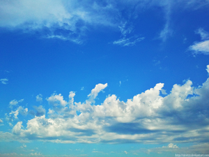 Clouds after rain