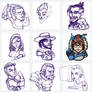 Overwatch Sticker Pack sketches