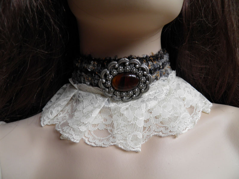 Steampunk-Victorian choker PCCH17