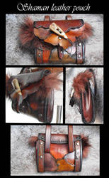 Shaman leather pouch (gobelins set)