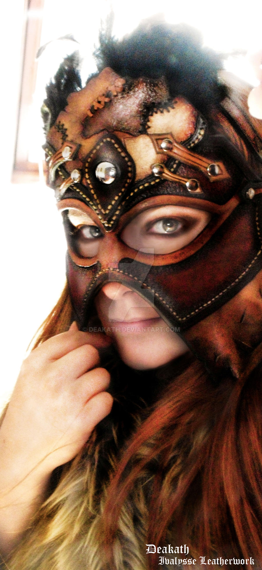 Female shaman - Leather Mask