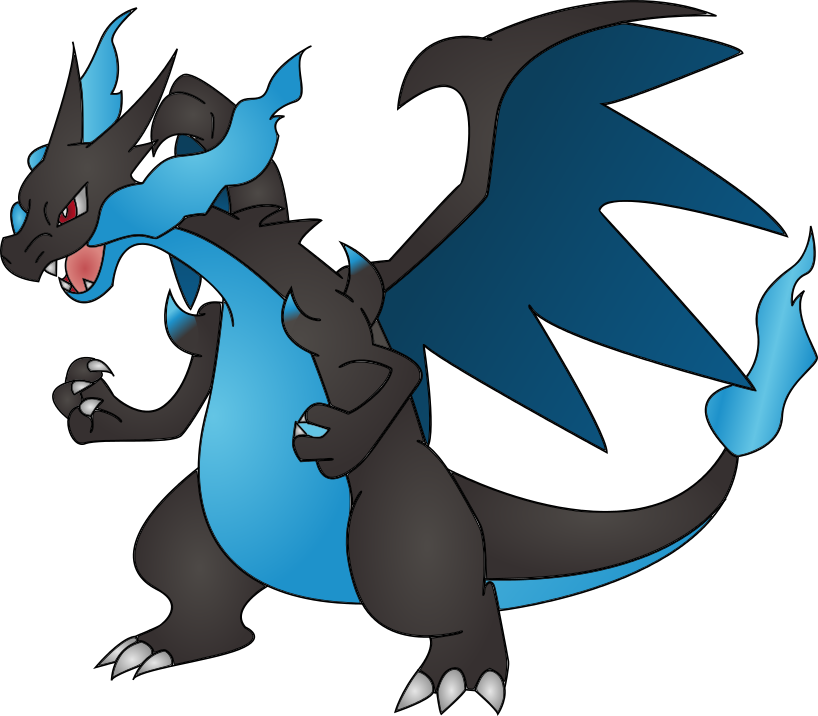 Mega Charizard X Logo PNG Vector (SVG) Free Download