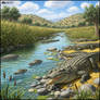 Crocodiles in Taninim Stream, Israel