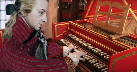 Mozart at the Harpsicord