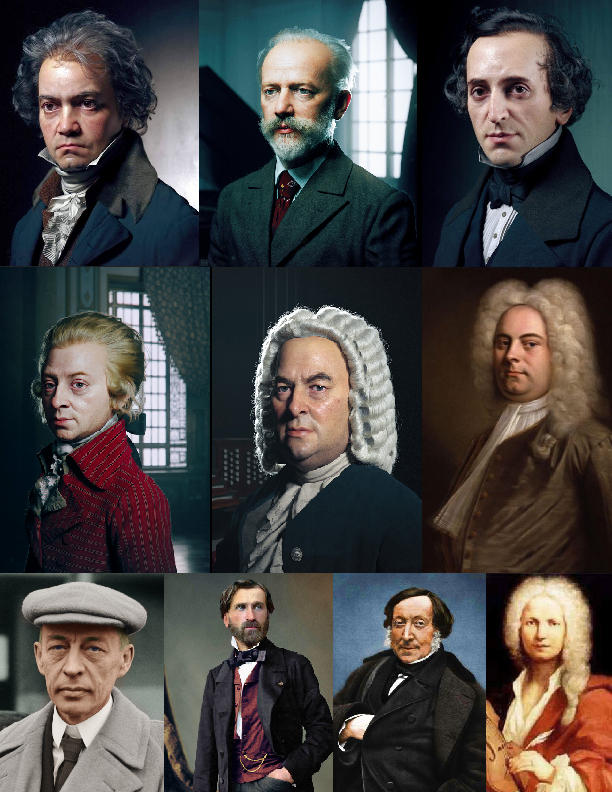 Greatest Composers by Elephant883 on DeviantArt