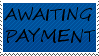 AWAITING PAYMENT Stamp