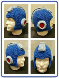 Megaman Crochet Helmet Beanie