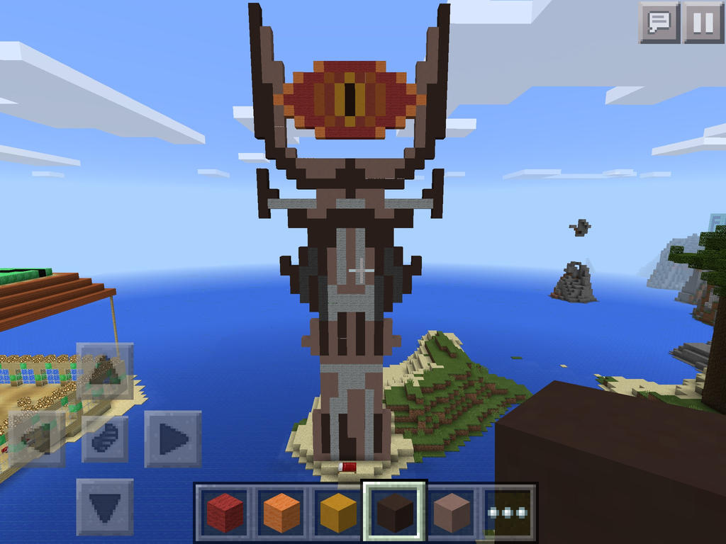 The Eye Of Sauron Lotr Minecraft By Apollo Fatmah On Deviantart