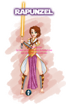 Disney Jedi Princess Brunette!Rapunzel