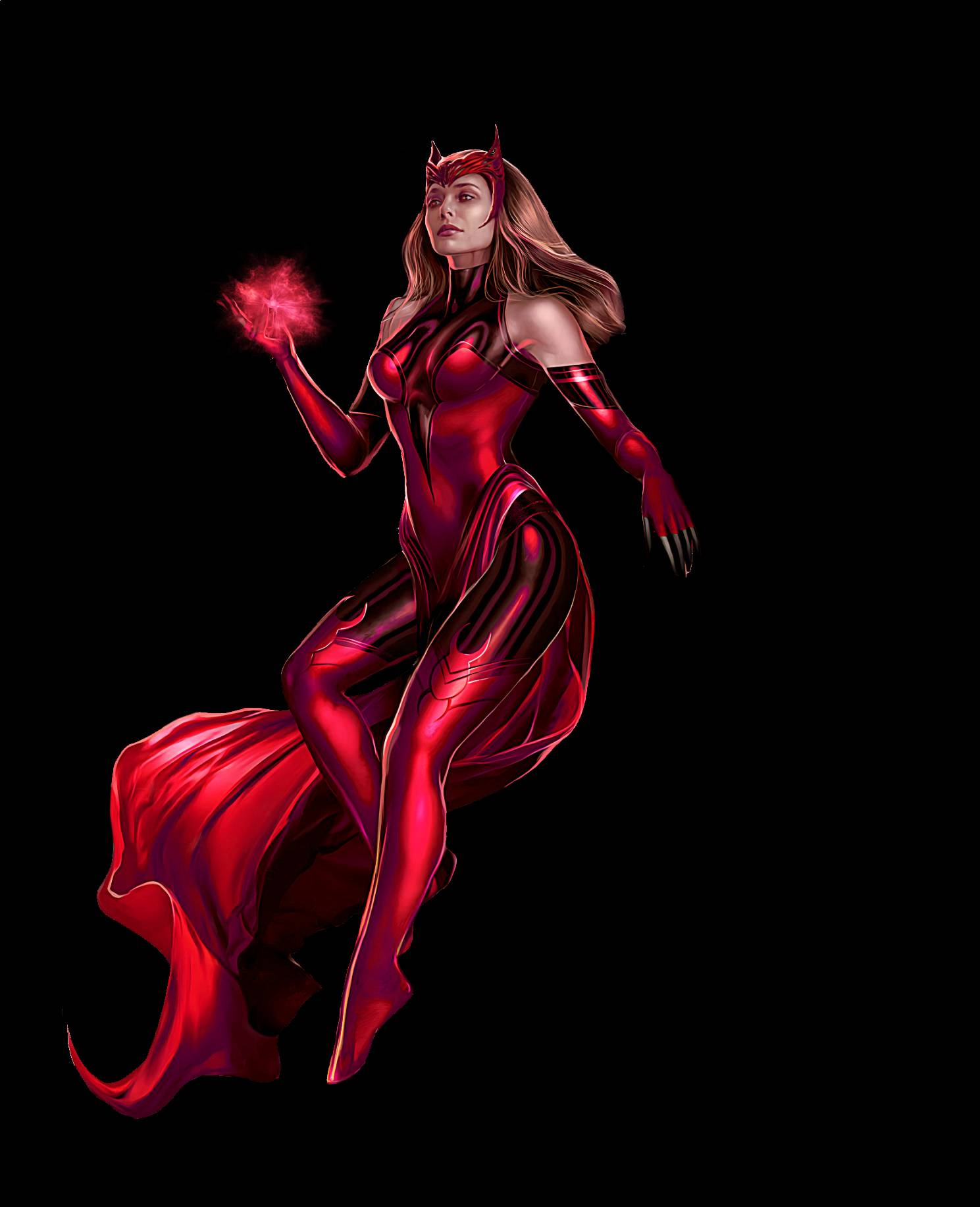 Download Scarlet Witch Transparent Background HQ PNG Image