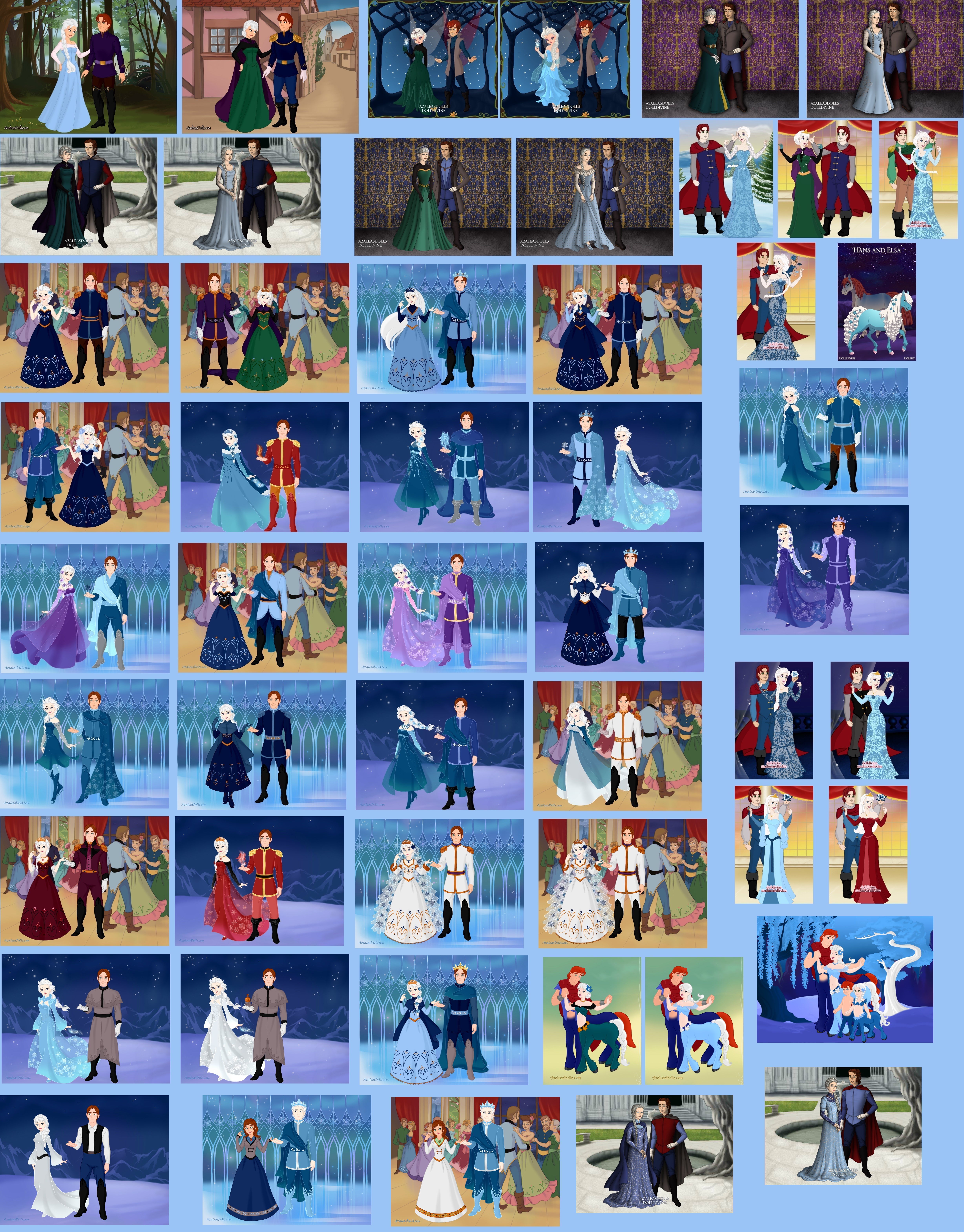 Elsa and Hans Collage