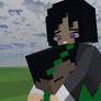 I hug Luna