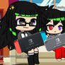 Kinomo and navin playing Nintendo switch