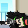 Kinomo Fell asleep while playing his Nintendo
