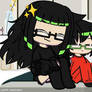Kinomo and navin using sweater (Gacha Nebula)