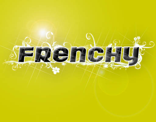 Text in Frenchy