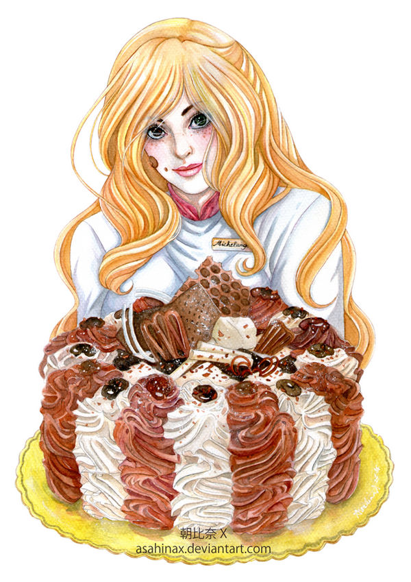 Michelangela with Alice in Wonderland Cake