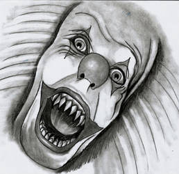 It The Clown Drawing
