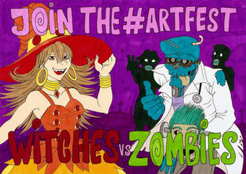 Artfest Witches vs Zombies