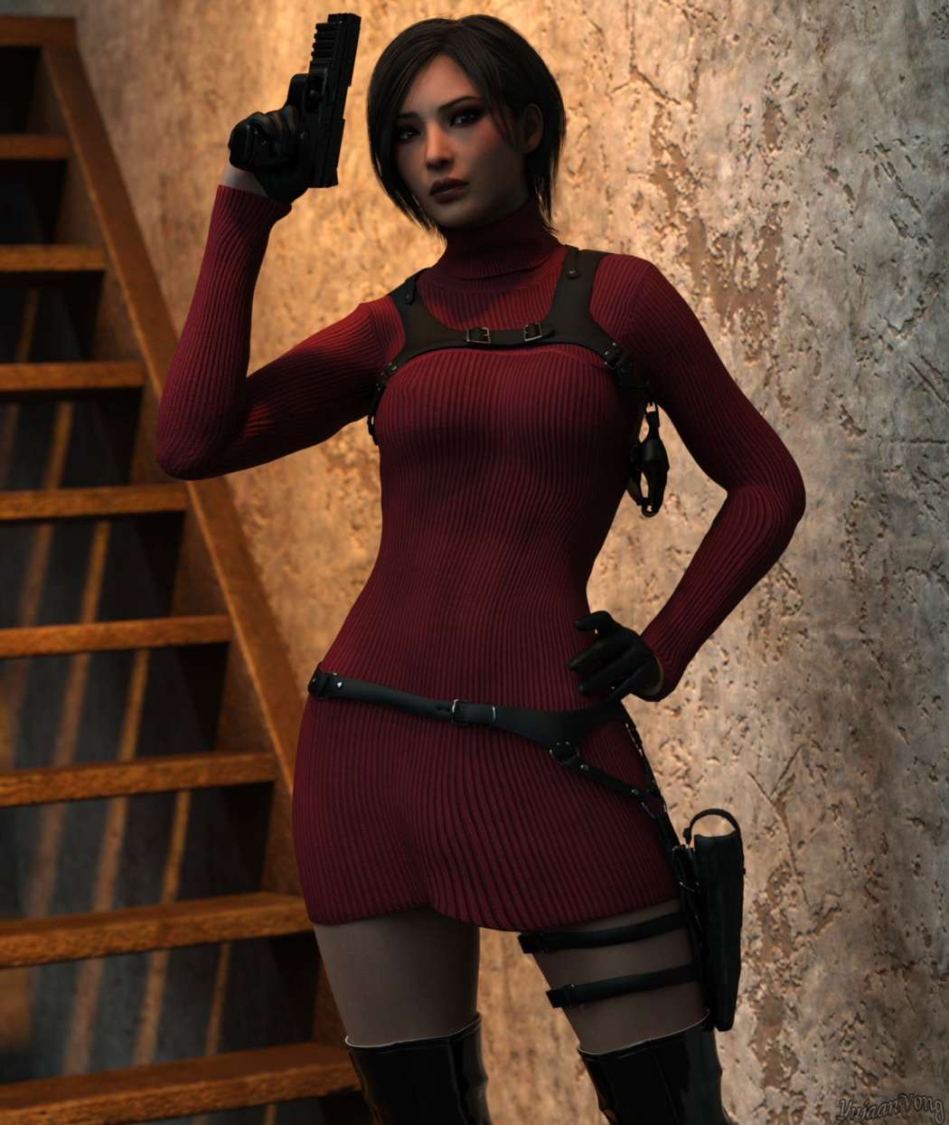 Ada Wong model 2 (Resident evil 4) by PhlegmaticPerson on DeviantArt