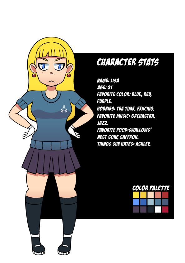 Lisa Character Stats by donicx1 on DeviantArt