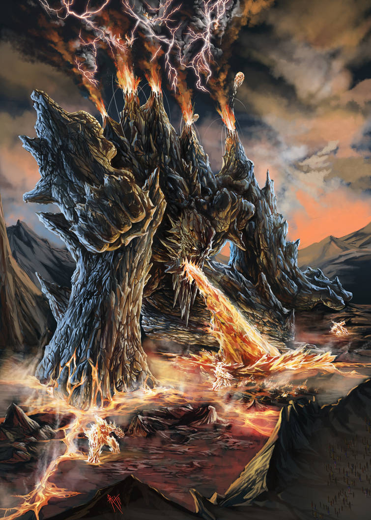 BURNING COLOSSUS by RAEH