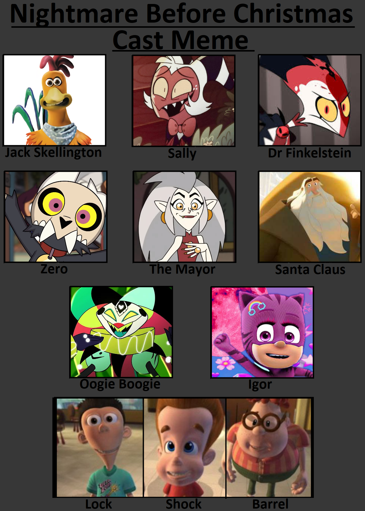 Recast Deviantart The nightmare before Christmas recast ( recast ) by Giselleuribe on ...